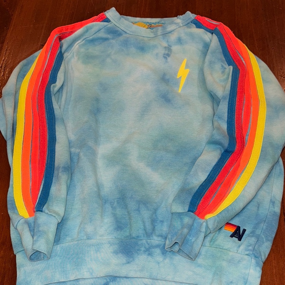 Aviator Nation Blue and Red Sweatshirt Hoodie
